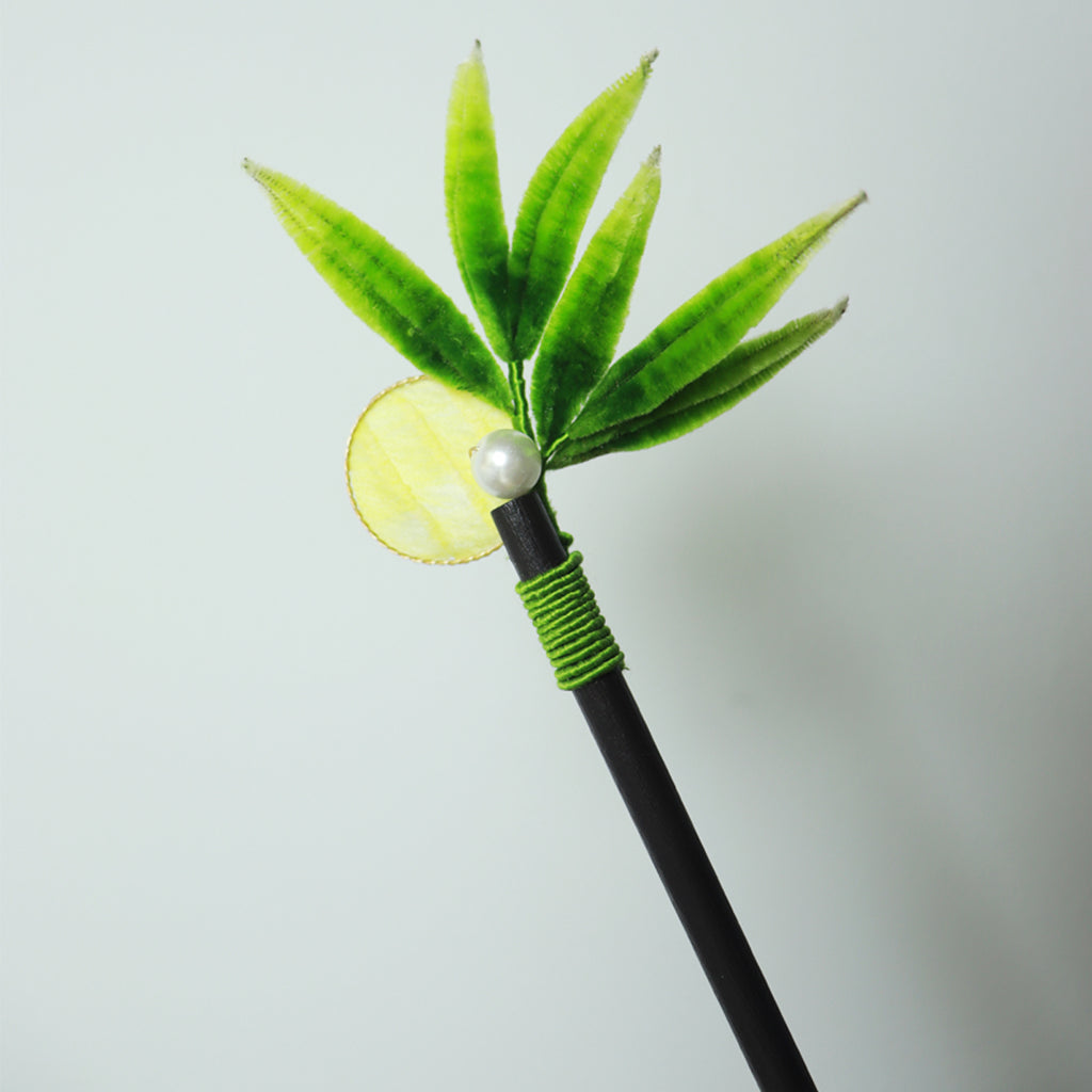 velvet bamboo leaf headwear