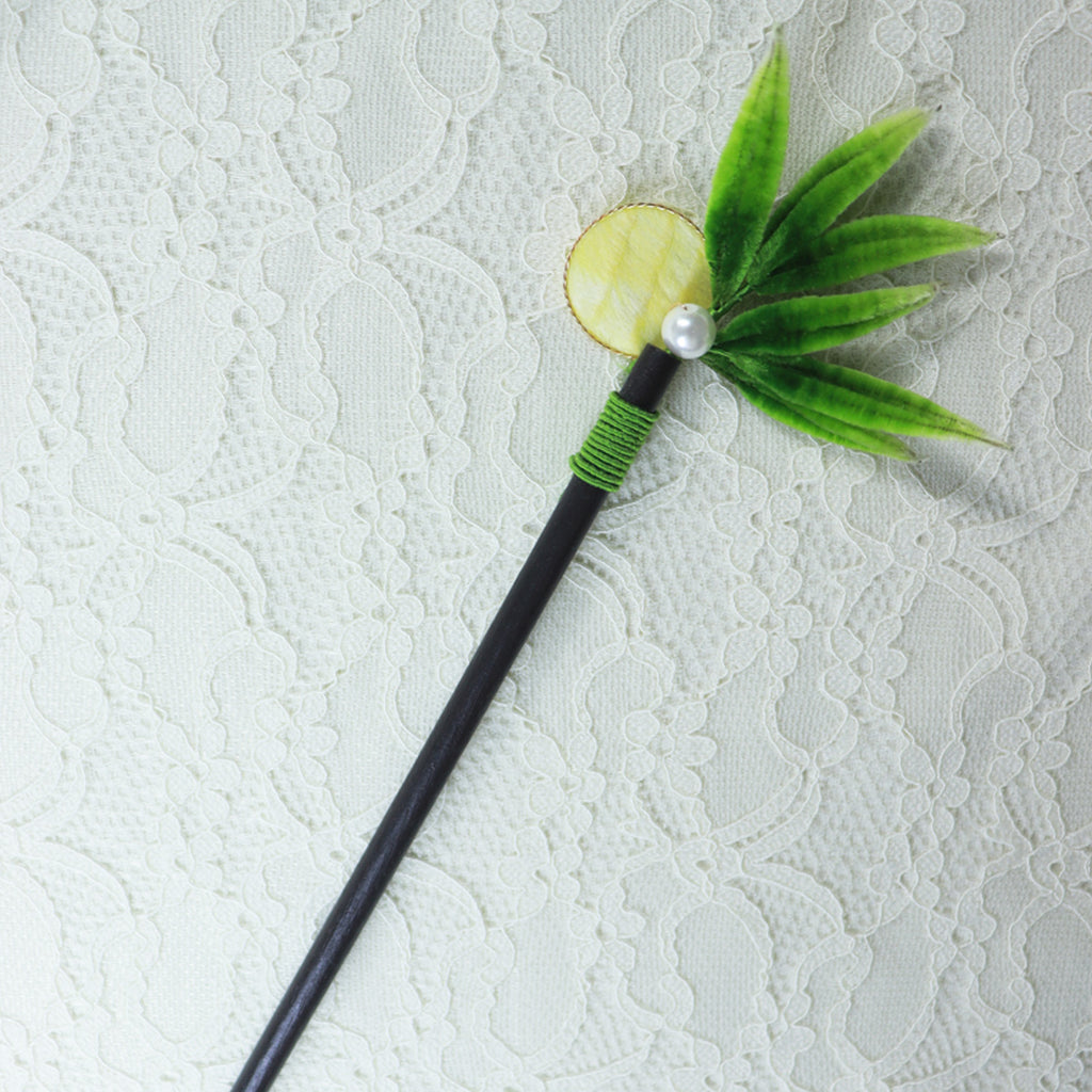 velvet bamboo leaf headwear