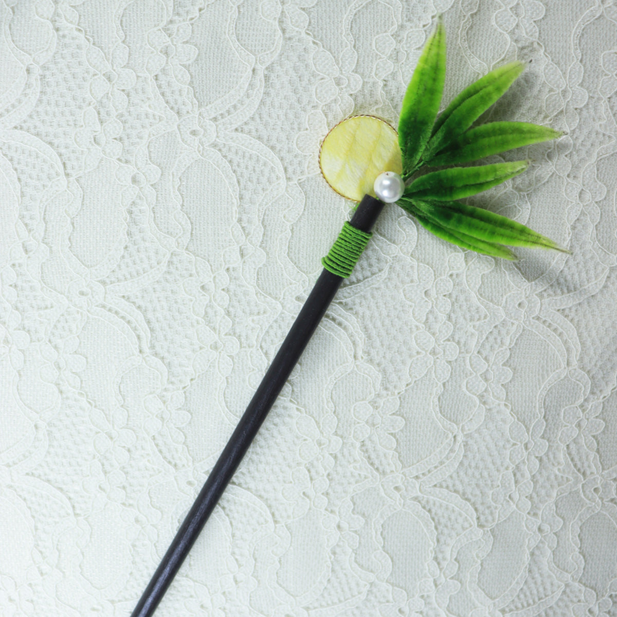 velvet bamboo leaf headwear