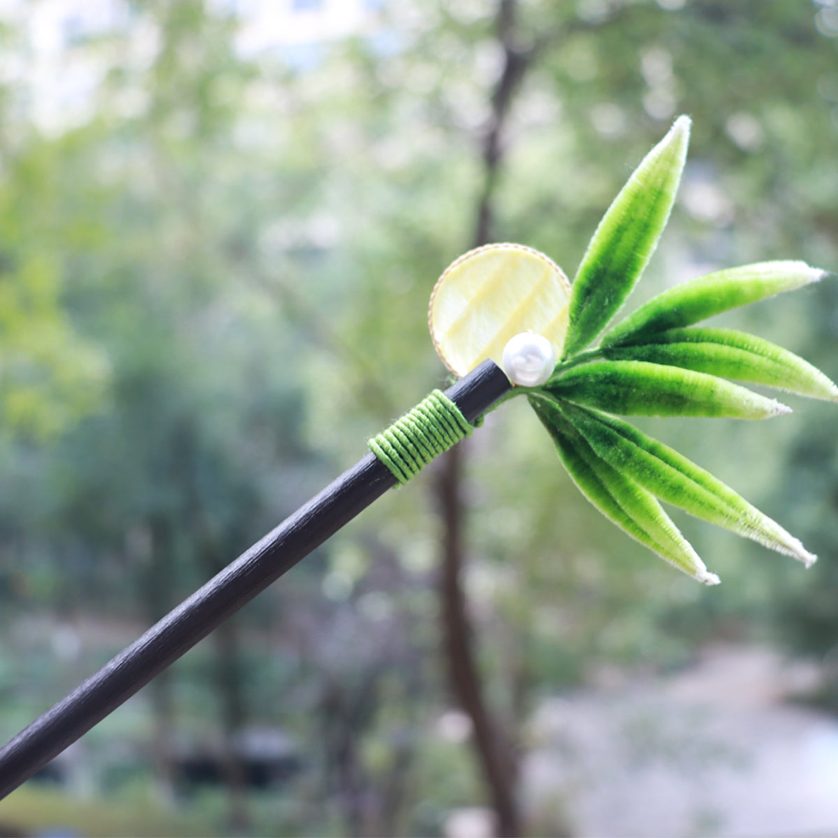 velvet bamboo leaf headwear