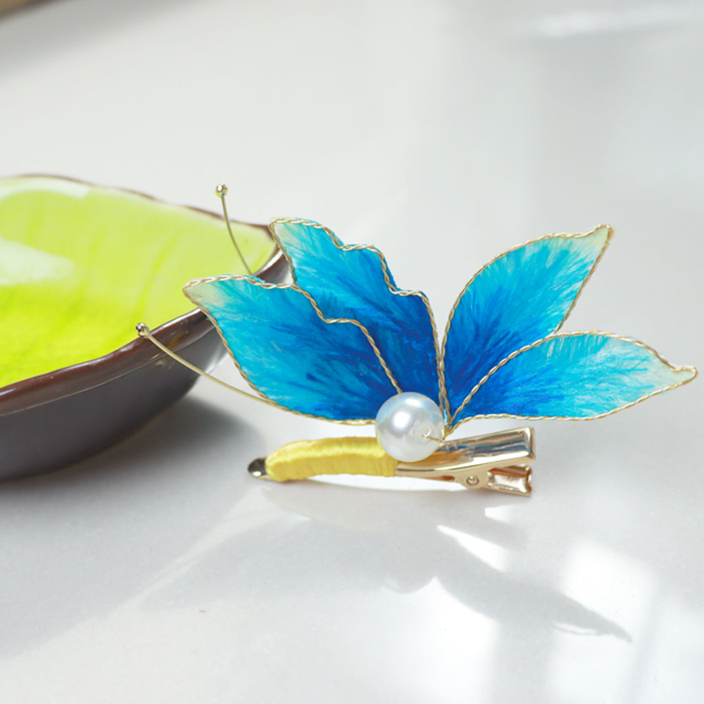 Velvet flower butterfly headwear