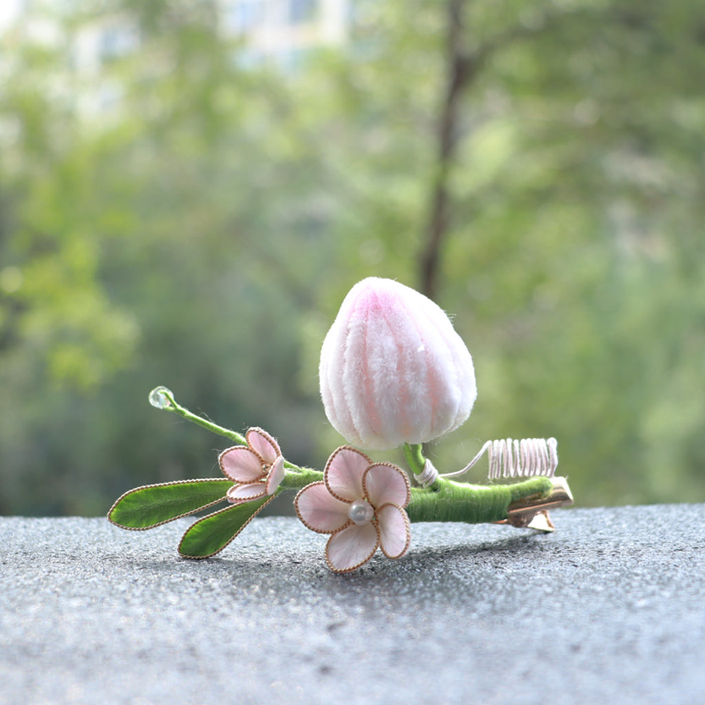 velvet fruit flower hairwear