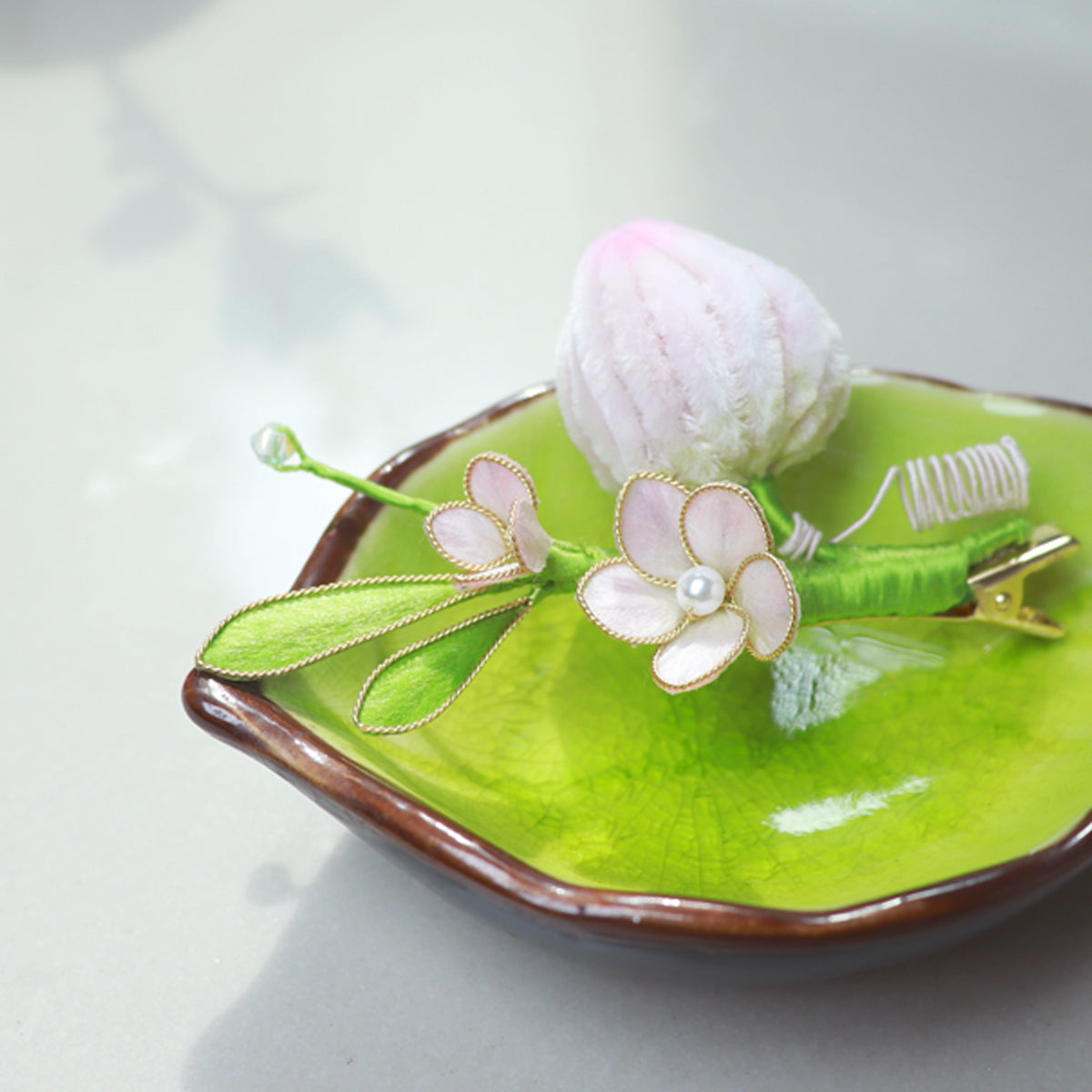 velvet fruit flower hairwear