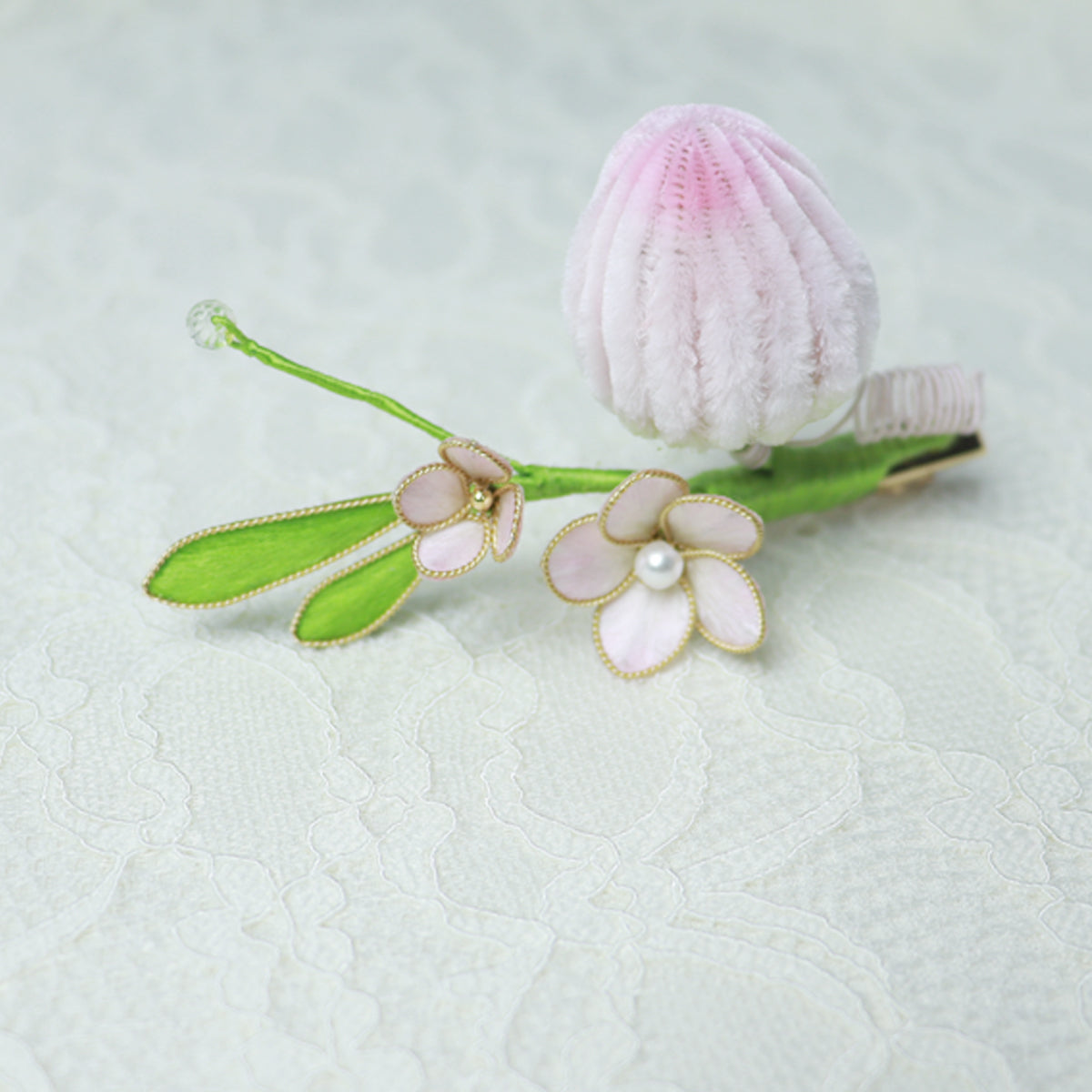 velvet flower fruit hairwear